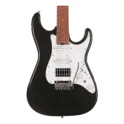 Soloking MS-1 Classic Roasted Maple FB Metallic Black Elektro Gitar - 4
