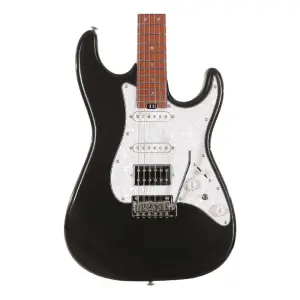 Soloking MS-1 Classic Roasted Maple FB Metallic Black Elektro Gitar - 4