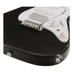 Soloking MS-1 Classic Roasted Maple FB Metallic Black Elektro Gitar - 5