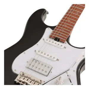 Soloking MS-1 Classic Roasted Maple FB Metallic Black Elektro Gitar - 6