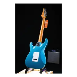 Soloking MS-1 Classic Roasted Maple Neck and FB Lake Placid Blue Elektro Gitar - 2