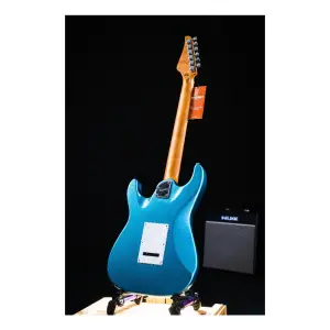 Soloking MS-1 Classic Roasted Maple Neck and FB Lake Placid Blue Elektro Gitar - 2