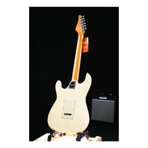 Soloking MS-1 Classic Roasted Maple Neck and FB Vintage White Elektro Gitar - 2