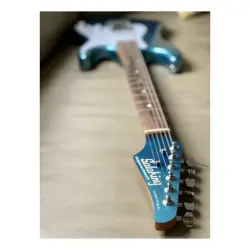 Soloking MS-1 Classic Roasted Maple Neck Rosewood FB Lake Placid Blue Elektro Gitar - 4