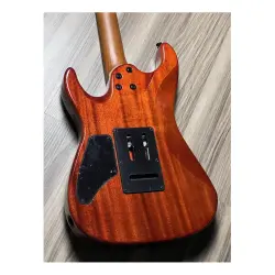 Soloking MS-1 Custom 22 HSS Ebony Ocean Storm Double Wipeout Jescar Elektro Gitar - 7