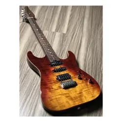 Soloking MS-1 Custom 22 HSS Flat Top Fire Wakesurf Rosewood FB Jescar Elektro Gitar - Soloking Guitars