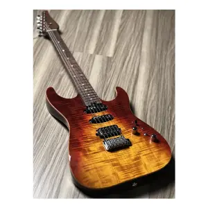 Soloking MS-1 Custom 22 HSS Flat Top Fire Wakesurf Rosewood FB Jescar Elektro Gitar - 1