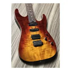 Soloking MS-1 Custom 22 HSS Flat Top Fire Wakesurf Rosewood FB Jescar Elektro Gitar - 3