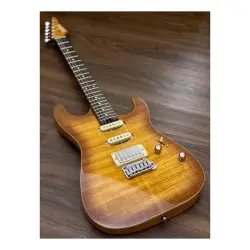 Soloking MS-1 Custom 22 HSS FM Flat Top Honeyburst Rosewood Neck Elektro Gitar - Soloking Guitars