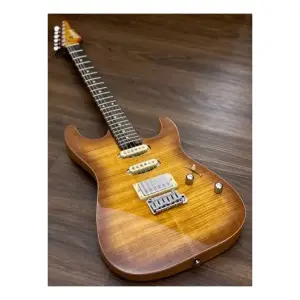 Soloking MS-1 Custom 22 HSS FM Flat Top Honeyburst Rosewood Neck Elektro Gitar - 1