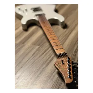 Soloking MS-1 Custom 24 HH MKII Roasted Maple FB Pearl White Metallic Elektro Gitar - 6