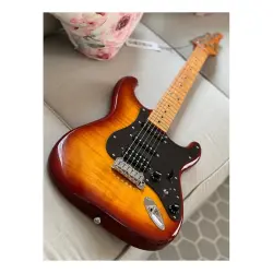 Soloking MS-1 FM Artisan Flame Maple Neck Honeyburst Nafiri Special Run Jescar Elektro Gitar - 2