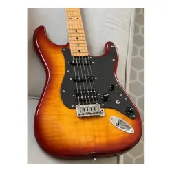 Soloking MS-1 FM Artisan Flame Maple Neck Honeyburst Nafiri Special Run Jescar Elektro Gitar - 3