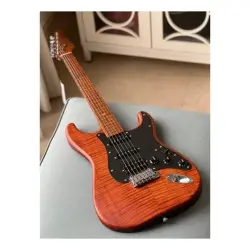 Soloking MS-1 FM Artisan Roasted Flame Maple Neck Caramel Nafiri Special Run Elektro Gitar - 2