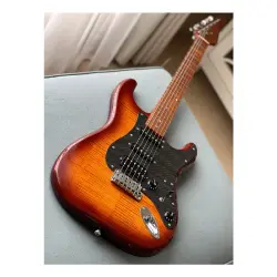 Soloking MS-1 FM Artisan Roasted Flame Neck Honeyburst Gloss Nafiri Special Run Elektro Gitar - 2