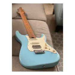 Soloking MS-11 Classic MKII Roasted Maple FB Daphne Blue Elektro Gitar - Soloking Guitars