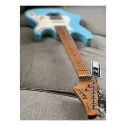 Soloking MS-11 Classic MKII Roasted Maple FB Daphne Blue Elektro Gitar - 5