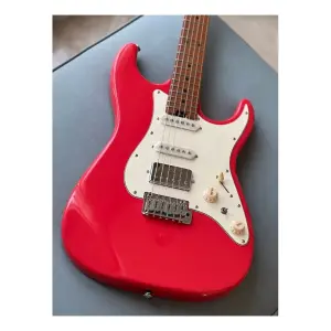 Soloking MS-11 Classic MKII Roasted Maple FB Fiesta Red Elektro Gitar - 3