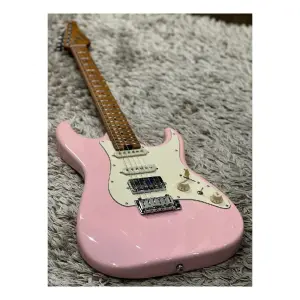 Soloking MS-11 Classic MKII Roasted Maple FB Shell Pink Elektro Gitar - 1