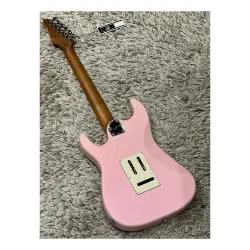 Soloking MS-11 Classic MKII Roasted Maple FB Shell Pink Elektro Gitar - 2