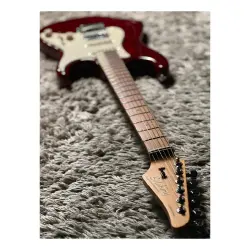 Soloking MS-11 Classic MKII Roasted Maple FB Transparent Red 5A Flame Top Nafiri Special Run Elektro Gitar - 5