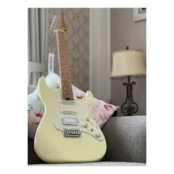 Soloking MS-11 Classic MKII Roasted Maple FB Vintage White Elektro Gitar - 3