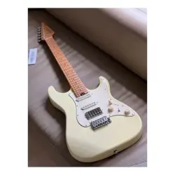Soloking MS-11 Classic MKII Roasted Maple FB Vintage White Elektro Gitar - 7