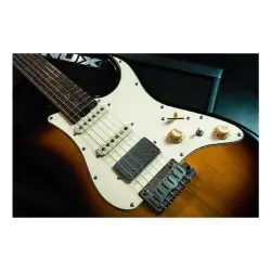 Soloking MS-11 Classic MKII Rosewood FB 3 Tone Sunburst Elektro Gitar - 3