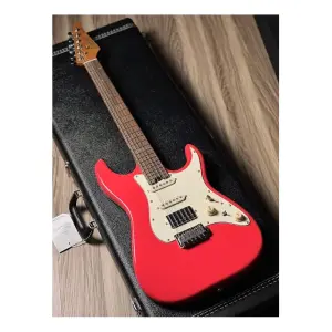 Soloking MS-11 Classic MKII Rosewood FB Fiesta Red Elektro Gitar - 1