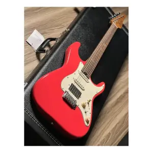 Soloking MS-11 Classic MKII Rosewood FB Fiesta Red Elektro Gitar - 2