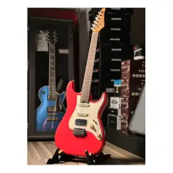 Soloking MS-11 Classic MKII Rosewood FB Fiesta Red Elektro Gitar - 4