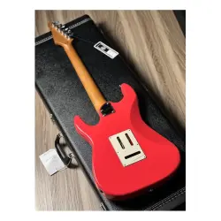Soloking MS-11 Classic MKII Rosewood FB Fiesta Red Elektro Gitar - 5