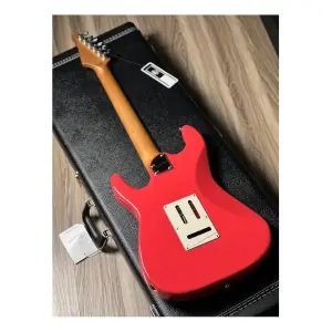 Soloking MS-11 Classic MKII Rosewood FB Fiesta Red Elektro Gitar - 5