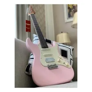 Soloking MS-11 Classic MKII Rosewood FB Shell Pink Elektro Gitar - 6