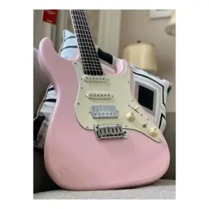 Soloking MS-11 Classic MKII Rosewood FB Shell Pink Elektro Gitar - 7