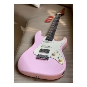 Soloking MS-11 Classic MKII Rosewood FB Shell Pink Elektro Gitar - 8