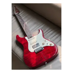 Soloking MS-11 Classic MKII Rosewood FB Transparent Red 5A Flame Top Nafiri Special Run Elektro Gitar - 5