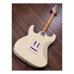 Soloking MS-11 Classic MKII Rosewood FB Vintage White Elektro Gitar - 5