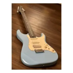 Soloking MS-11 Classic One Piece Rosewood Neck Daphne Blue Nafiri Special Run Elektro Gitar - 2