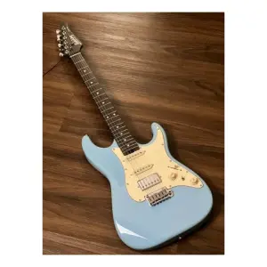Soloking MS-11 Classic One Piece Rosewood Neck Daphne Blue Nafiri Special Run Elektro Gitar - 3