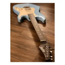 Soloking MS-11 Classic One Piece Rosewood Neck Daphne Blue Nafiri Special Run Elektro Gitar - 5