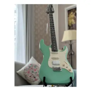 Soloking MS-11 Classic One Piece Rosewood Neck Surf Green Nafiri Special Run Elektro Gitar - 3