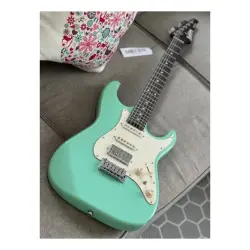 Soloking MS-11 Classic One Piece Rosewood Neck Surf Green Nafiri Special Run Elektro Gitar - 6