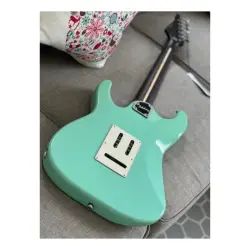 Soloking MS-11 Classic One Piece Rosewood Neck Surf Green Nafiri Special Run Elektro Gitar - 7