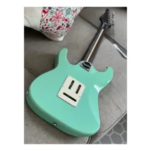 Soloking MS-11 Classic One Piece Rosewood Neck Surf Green Nafiri Special Run Elektro Gitar - 7
