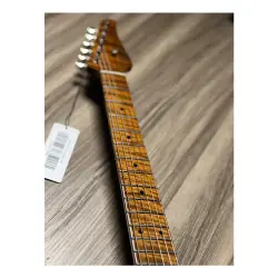 Soloking MT-1 FM 22 Artisan Roasted Flame Maple Neck Amber Elektro Gitar - 5
