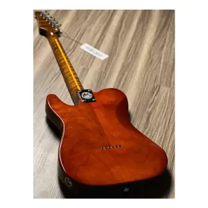 Soloking MT-1 FM 22 Artisan Roasted Flame Maple Neck Amber Elektro Gitar - 6