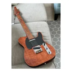 Soloking MT-1 FM Artisan Roasted Flame Neck Caramel Nafiri Special Run Elektro Gitar - 2