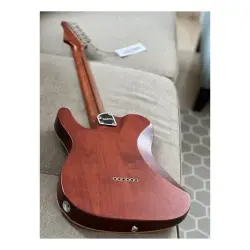 Soloking MT-1 FM Artisan Roasted Flame Neck Caramel Nafiri Special Run Elektro Gitar - 5