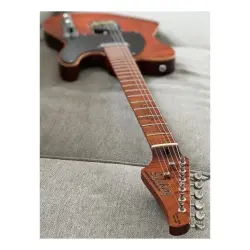 Soloking MT-1 FM Artisan Roasted Flame Neck Caramel Nafiri Special Run Elektro Gitar - 6